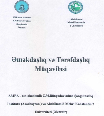 Şərqşünaslıq İnstitutu ilə Əlcəzairin Konstantin Universitet...